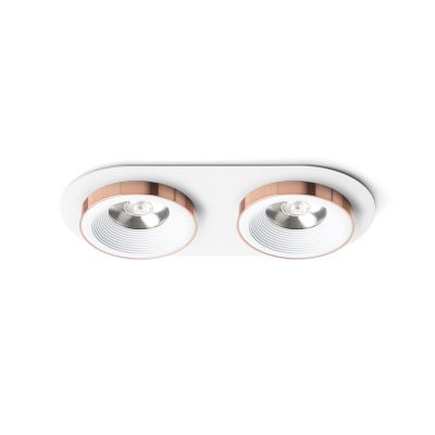 RENDL SHARM R II zápustná biela meď 230V LED 2x10W 24° 3000K