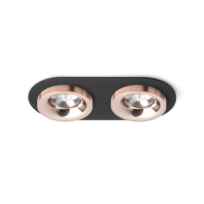 RENDL SHARM R II zápustná čierna meď/meď 230V LED 2x10W 24° 3000K