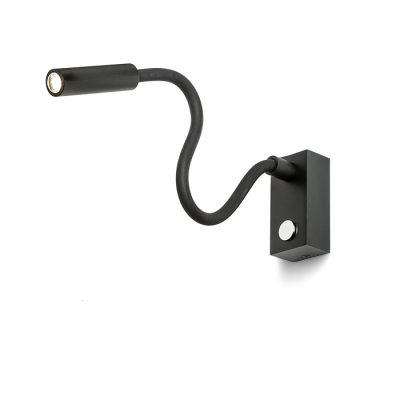 RENDL AIM na husom krku čierna 230V LED 3W 45° 3000K