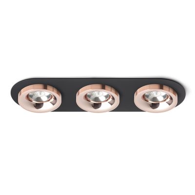 RENDL SHARM R III zápustná čierna meď/meď 230V LED 3x10W 24° 3000K