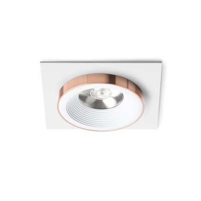 RENDL SHARM SQ I zápustná biela meď 230V LED 10W 24° 3000K