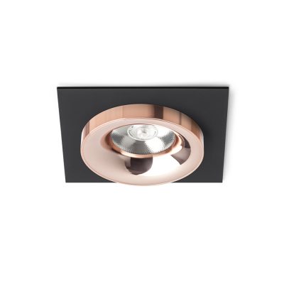 RENDL SHARM SQ I zápustná čierna meď/meď 230V LED 10W 24° 3000K