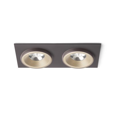 RENDL SHARM SQ II zápustná perlová zlatá/hnedá 230V LED 2x10W 24° 3000K