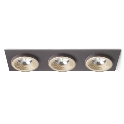 RENDL SHARM SQ III zápustná perlová zlatá/hnedá 230V LED 3x10W 24° 3000K