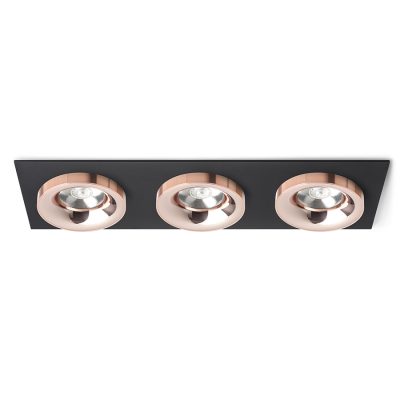 RENDL SHARM SQ III zápustná čierna meď/meď 230V LED 3x10W 24° 3000K