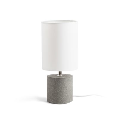 RENDL CAMINO stolná s tienidlom biela cement 230V LED E27 15W