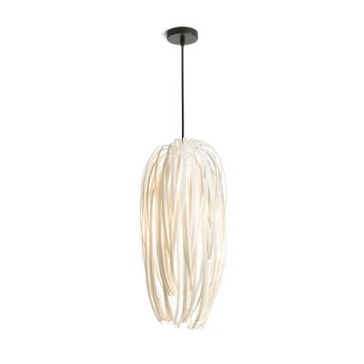 RENDL ZALA závesná biele PVC/čierna 230V LED E27 11W