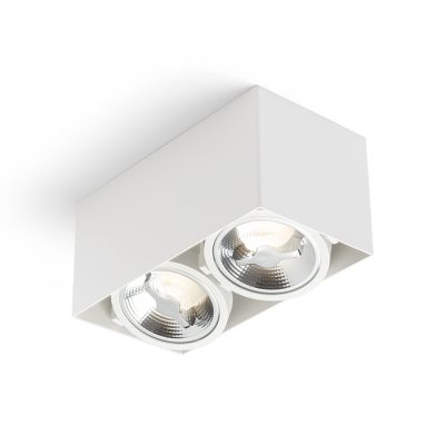 RENDL JAMES II DIMM stropná matná biela 230V LED 2x15W 24° 3000K