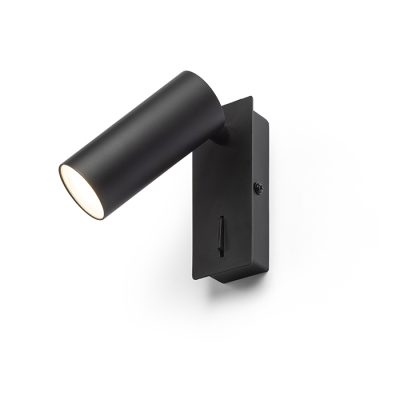 RENDL TAPIO I SQ nástenná čierna 230V LED 4.5W 3000K