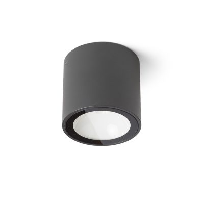 RENDL SENZA R stropná antracitová číre sklo 230V LED 6W IP65 3000K