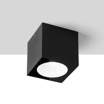 RENDL SENZA SQ stropná biela číre sklo 230V LED 6W IP65 3000K