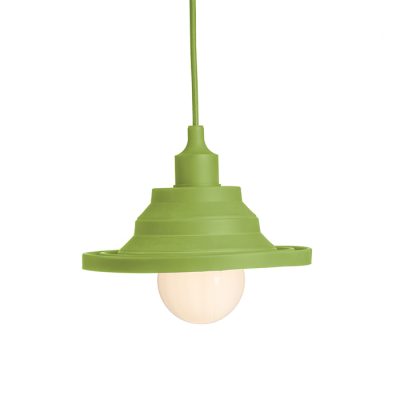 RENDL AMICI závesná silikónová lampa zelená 230V LED E27 15W