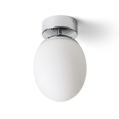 RENDL MERINGUE 16 stropná opálové sklo/chróm 230V LED E27 15W IP44