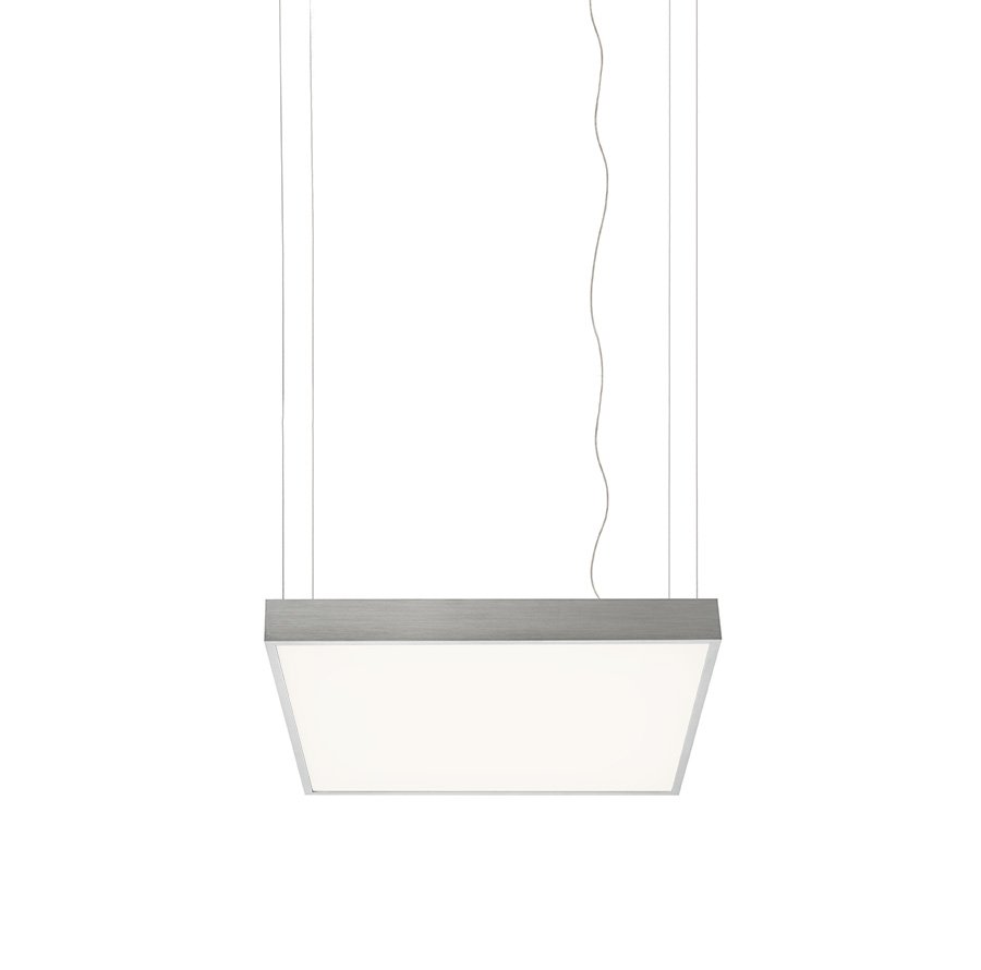 RENDL STRUCTURAL LED 55x55 závesná česaný hliník 230V LED 48W 3000K – obrázok 1