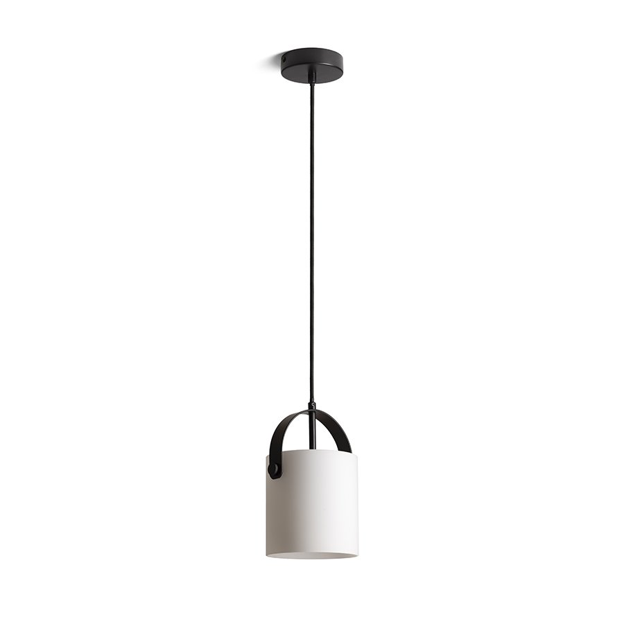 RENDL JULIETTA 16 závesná opálové sklo/čierna 230V LED E27 15W – obrázok 1