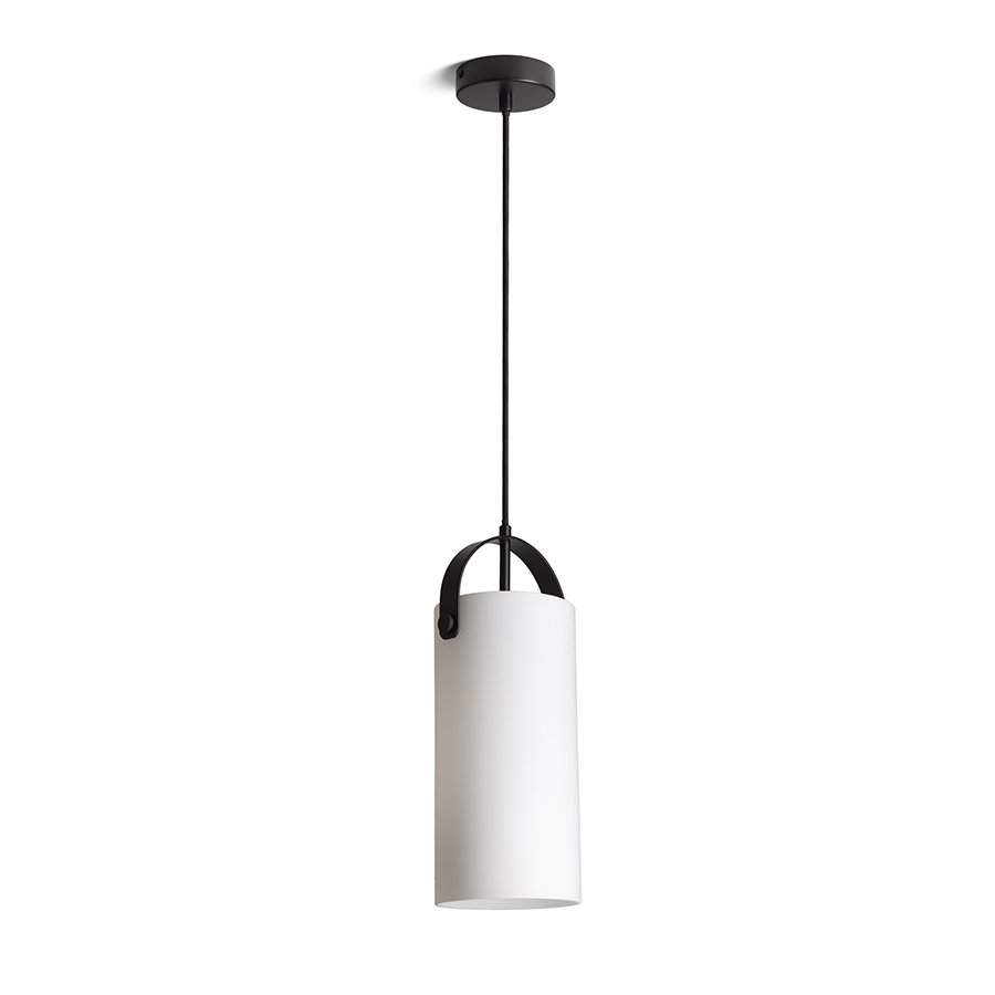 RENDL JULIETTA 31 závesná opálové sklo/čierna 230V LED E27 15W – obrázok 1