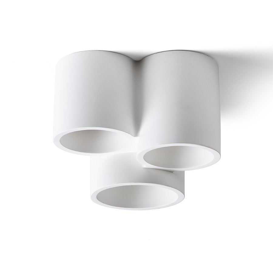 RENDL GINA III stropná sadrová 230V LED GU10 3x5W – obrázok 1