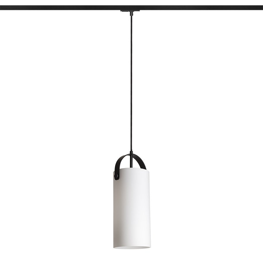 RENDL JULIETTA 31 na jednookr. lištu opálové sklo/čierna 230V LED E27 15W – obrázok 1