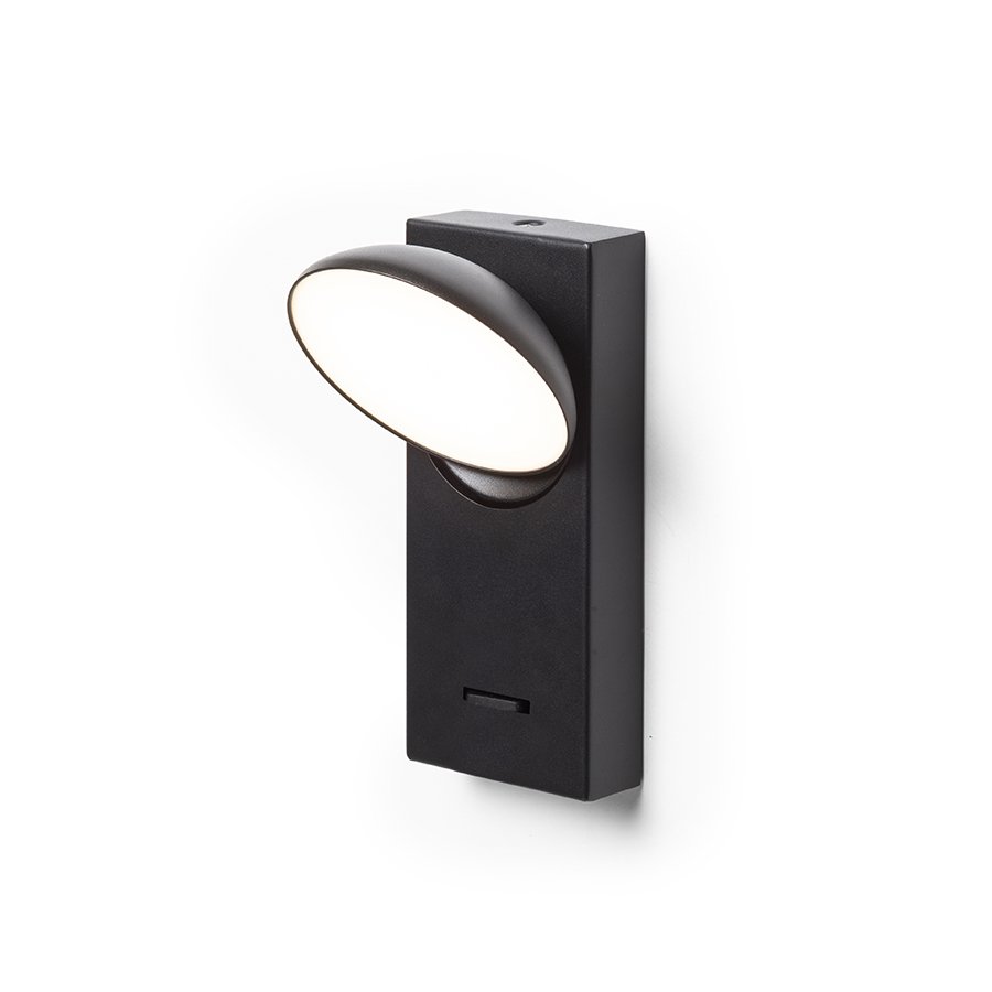 RENDL ELISEO nástenná čierna 230V LED 5W 3000K – obrázok 1