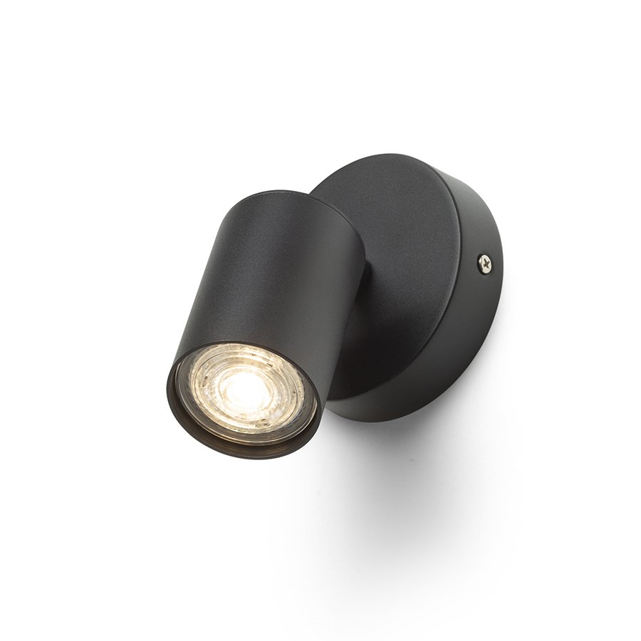 RENDL DUDE R prisadená čierna 230V LED GU10 9W – obrázok 1