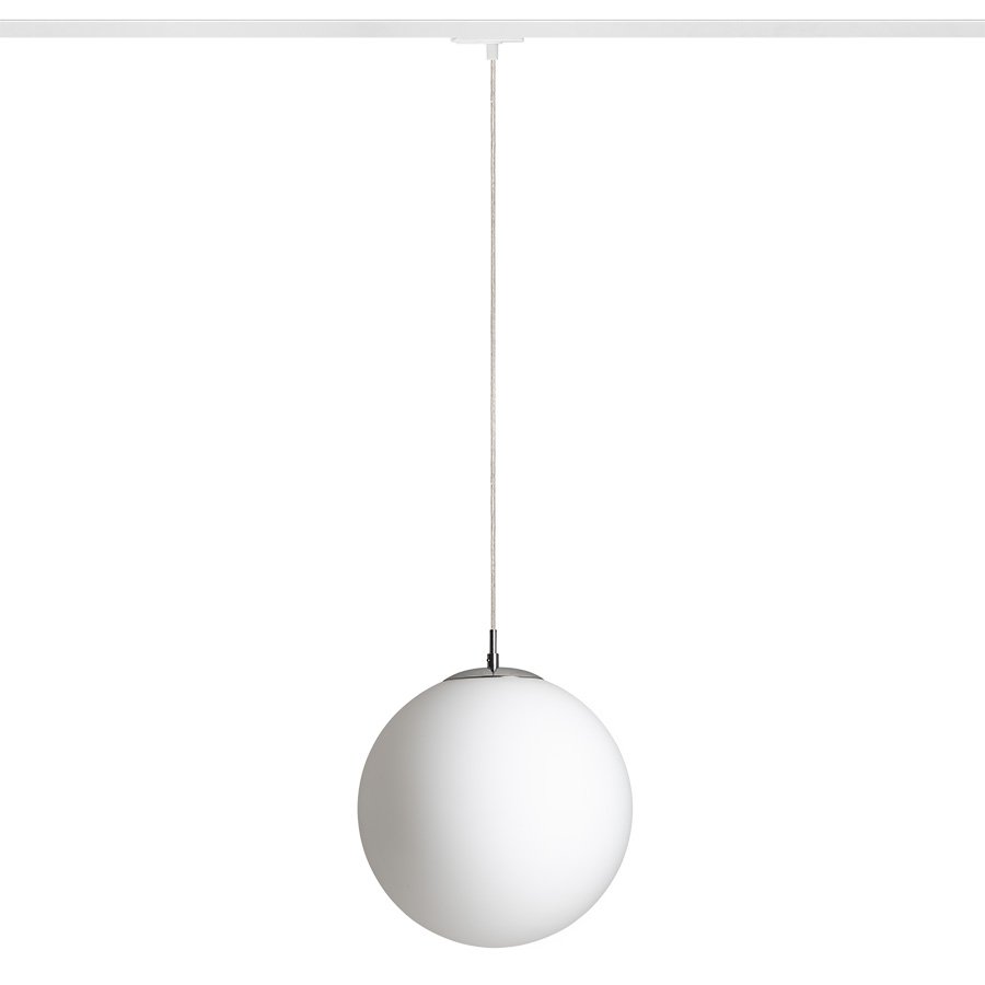 RENDL LUNA 30 na jednookr. lištu opálové sklo/chróm 230V LED E27 15W – obrázok 1