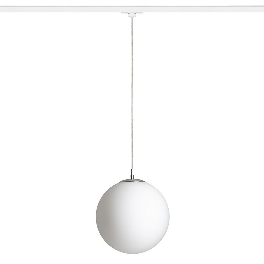 RENDL LUNA 30 na trojokruh. lištu opálové sklo/chróm 230V LED E27 15W – obrázok 1