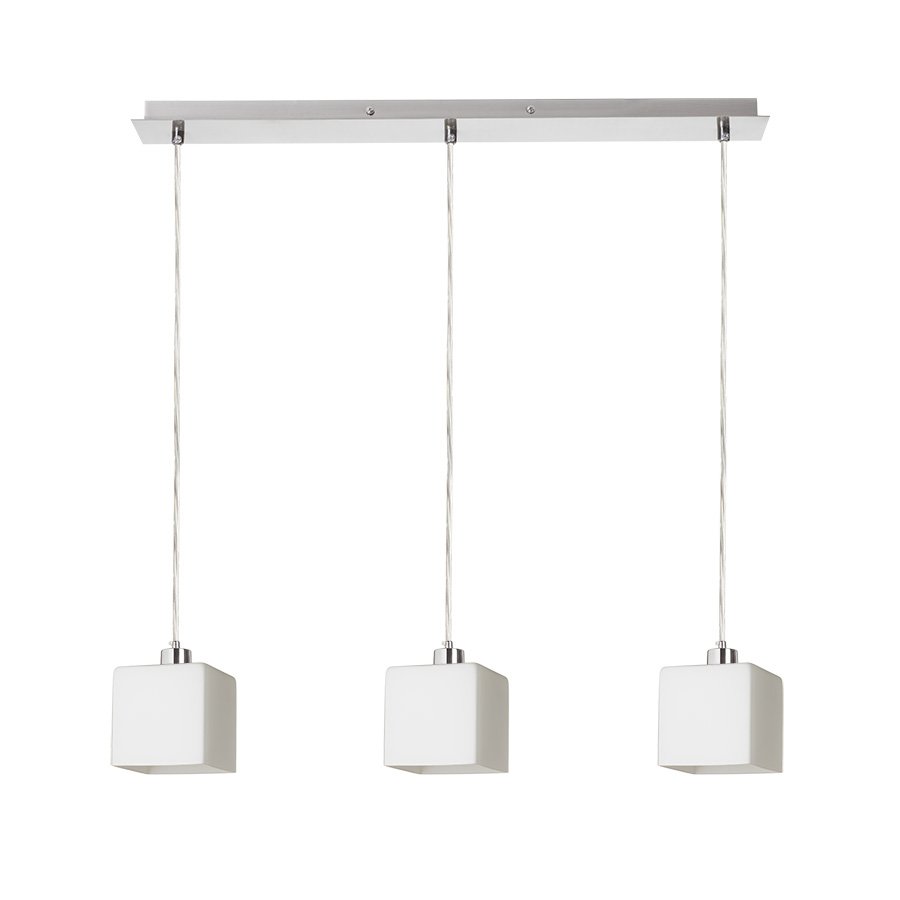 RENDL DADOS III 60 závesná opálové sklo/matný nikel 230V LED E27 3x11W – obrázok 1