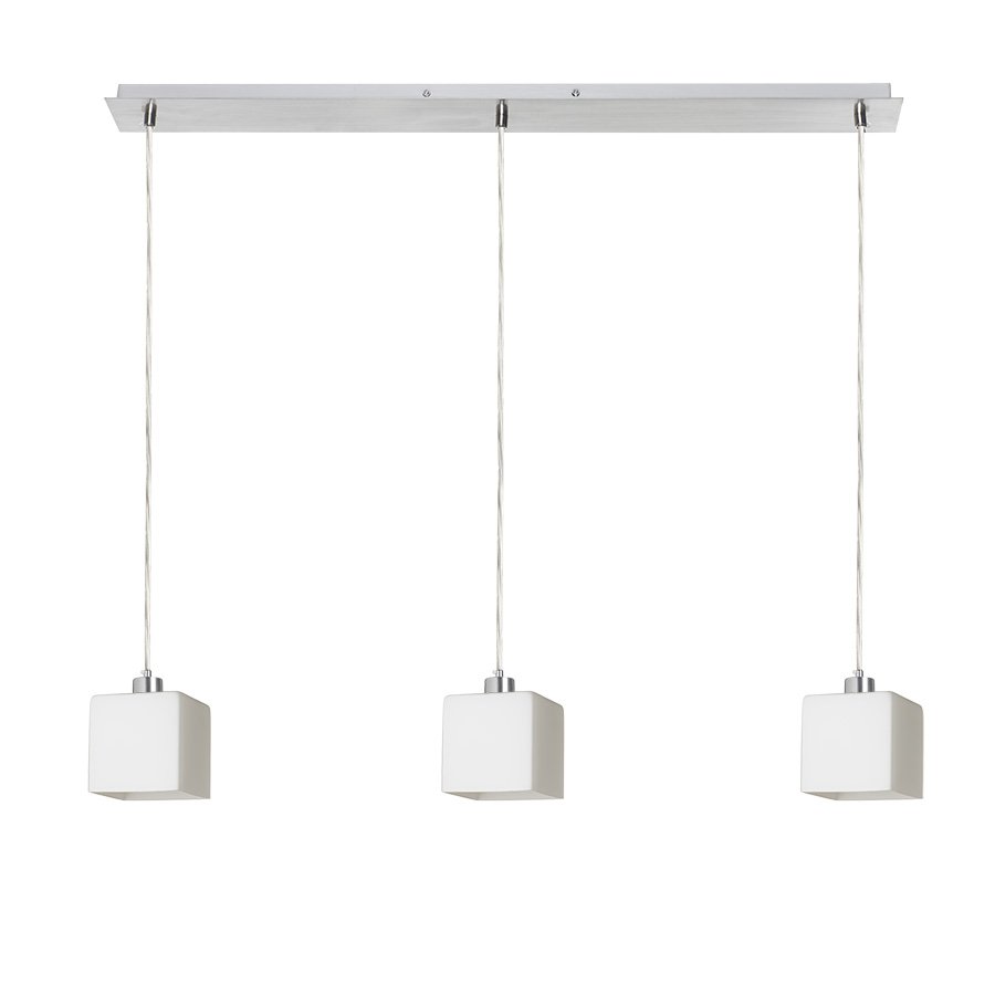 RENDL DADOS III 80 závesná opálové sklo/chróm 230V LED E27 3x11W – obrázok 1