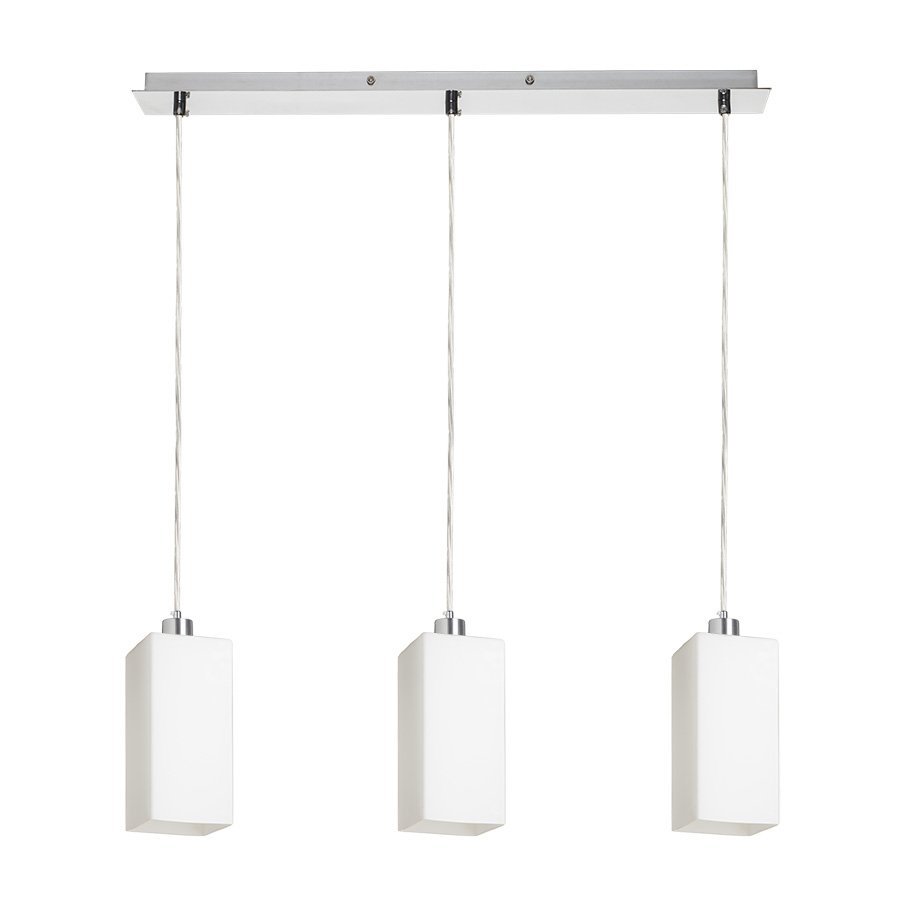 RENDL LIZ III 60 závesná opálové sklo/chróm 230V LED E27 3x15W – obrázok 1