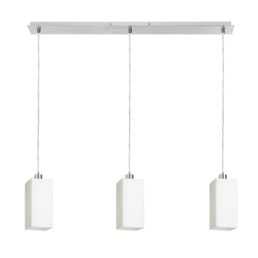 RENDL LIZ III 80 závesná opálové sklo/chróm 230V LED E27 3x15W – obrázok 1
