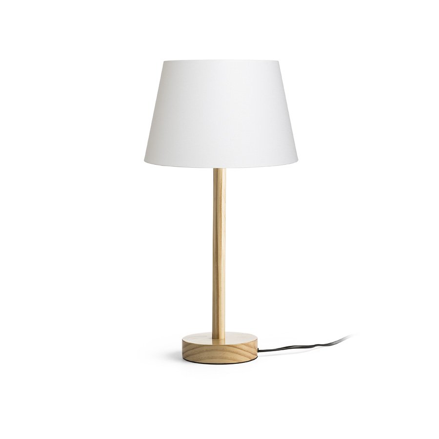 RENDL MAUI/ALVIS 24 stolná biela drevo 230V LED E27 11W – obrázok 1