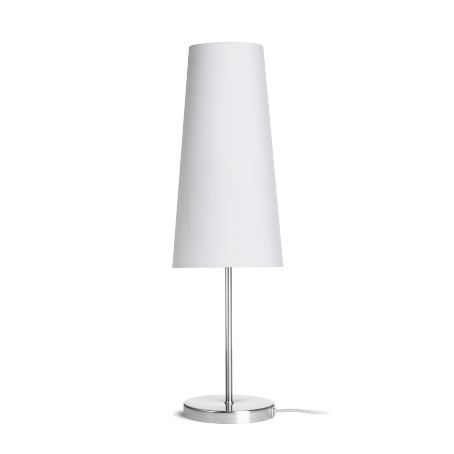 RENDL NYC/CONNY 15/30 stolná Polycotton biela/nikel 230V LED E27 11W – obrázok 1