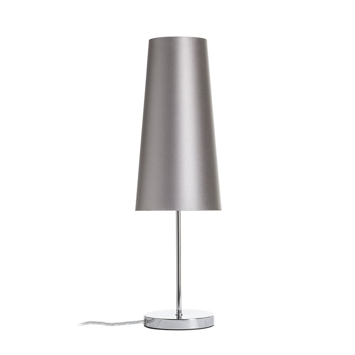 RENDL NYC/CONNY 15/30 stolná Monaco holubia sivá/strieborné PVC/chróm 230V LED E27 11W – obrázok 1
