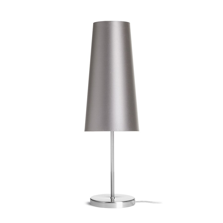 RENDL NYC/CONNY 15/30 stolná Monaco holubia sivá/strieborné PVC/nikel 230V LED E27 11W – obrázok 1