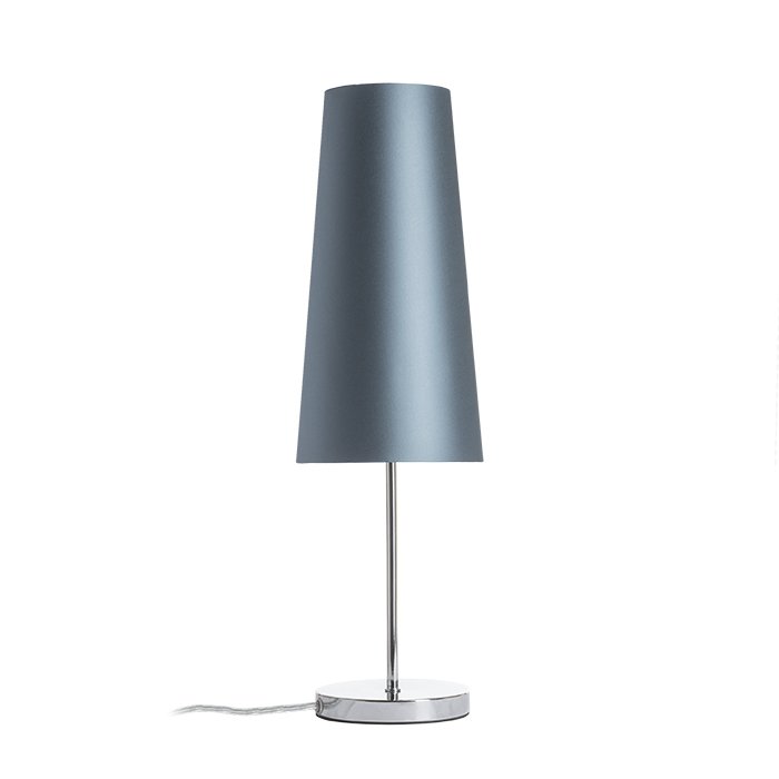 RENDL NYC/CONNY 15/30 stolná Monaco petrolejová/strieborné PVC/chróm 230V LED E27 11W – obrázok 1