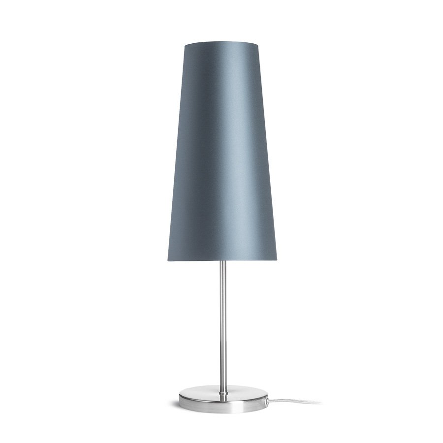RENDL NYC/CONNY 15/30 stolná Monaco petrolejová/strieborné PVC/nikel 230V LED E27 11W – obrázok 1