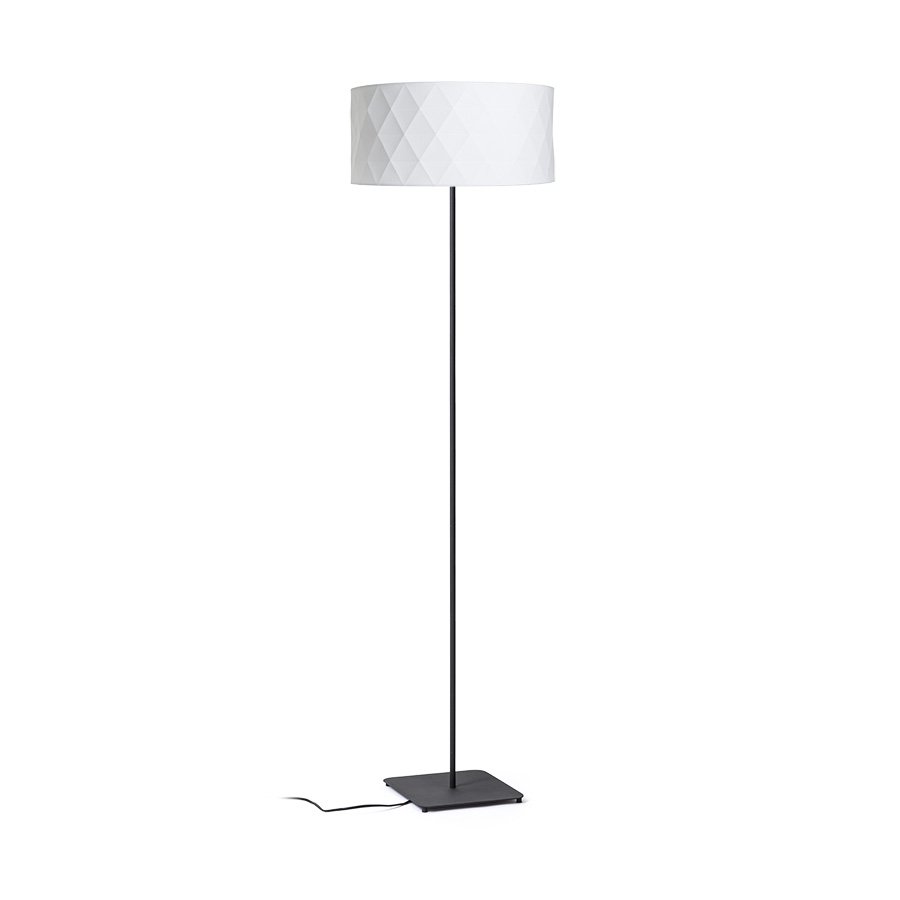 RENDL CORTINA/JAKARANDA stojanová biela/čierna textil/kov 230V LED E27 15W – obrázok 1
