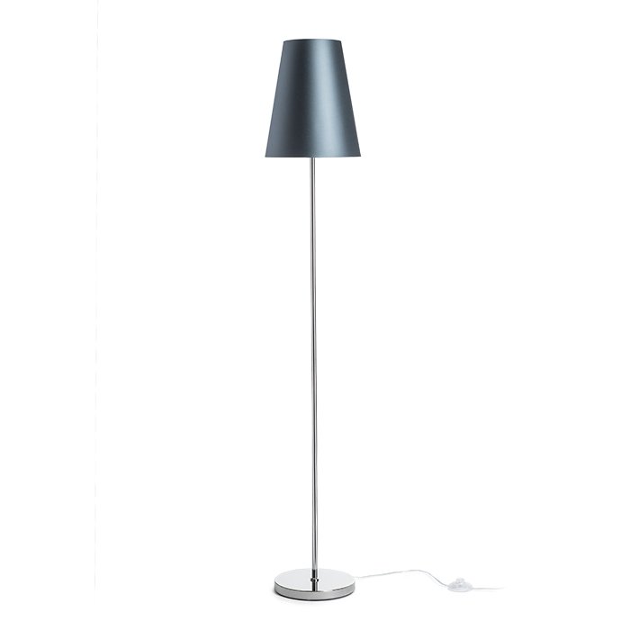 RENDL NYC/CONNY 25 stojanová Monaco petrolejová/strieborné PVC/chróm 230V LED E27 15W – obrázok 1
