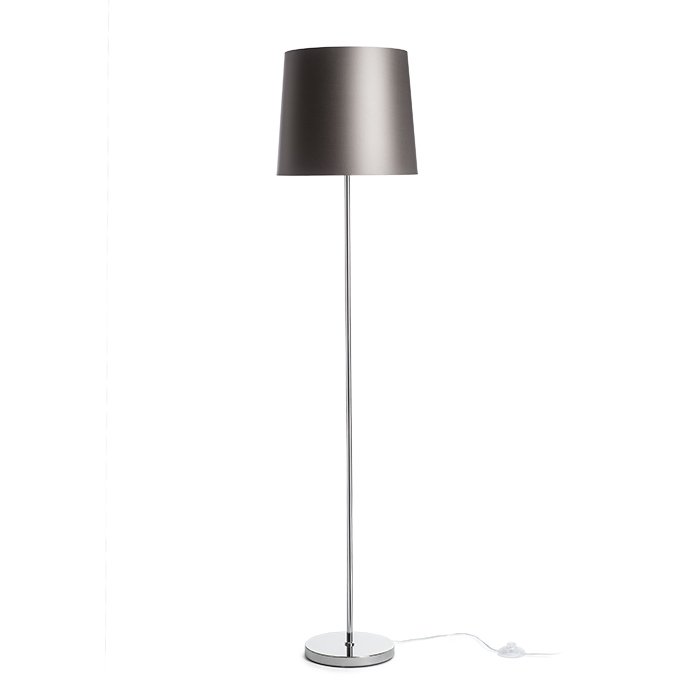 RENDL NYC/CONNY 35 stojanová Monaco holubia sivá/strieborné PVC/chróm 230V LED E27 15W – obrázok 1