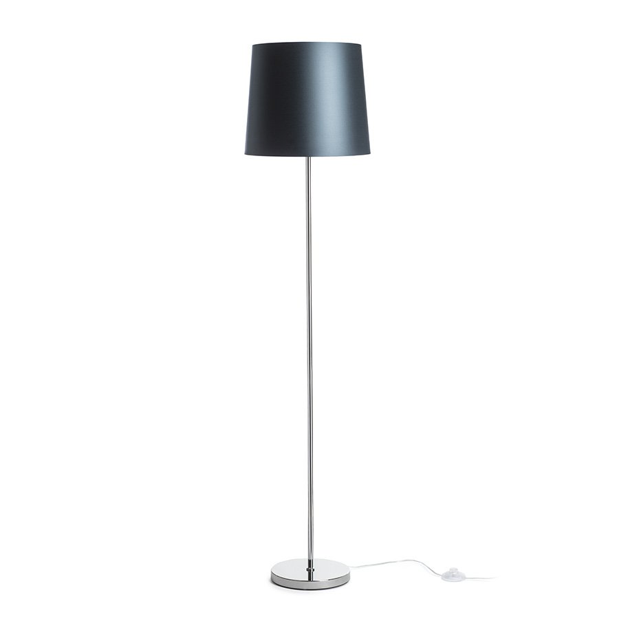 RENDL NYC/CONNY 35 stojanová Monaco petrolejová/strieborné PVC/chróm 230V LED E27 15W – obrázok 1