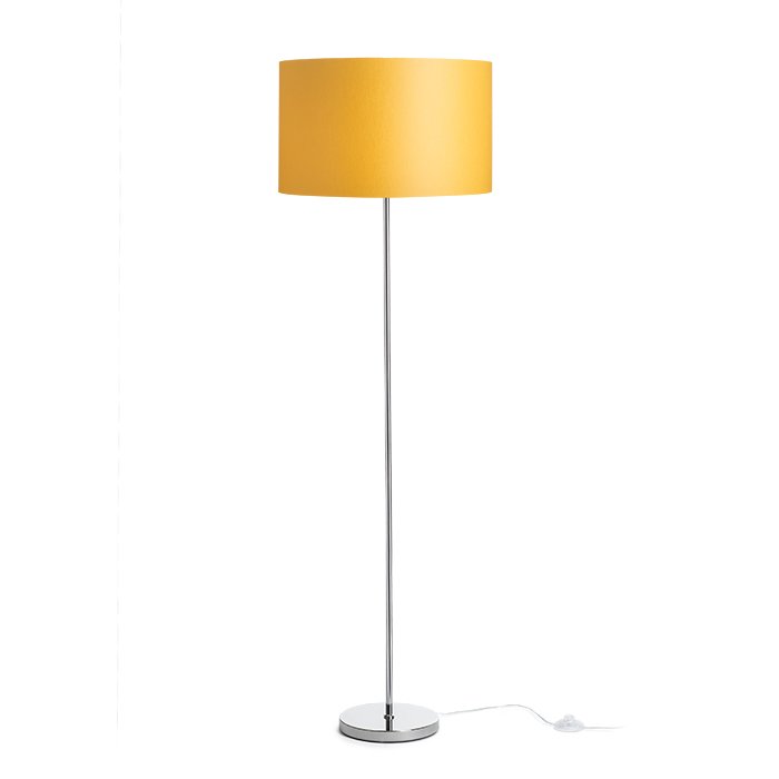 RENDL NYC/RON 40/25 stojanová Chintz marhuľová/chróm 230V LED E27 15W – obrázok 1
