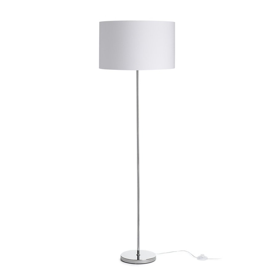RENDL NYC/RON 40/25 stojanová Monaco holubia sivá/strieborné PVC/chróm 230V LED E27 15W – obrázok 1