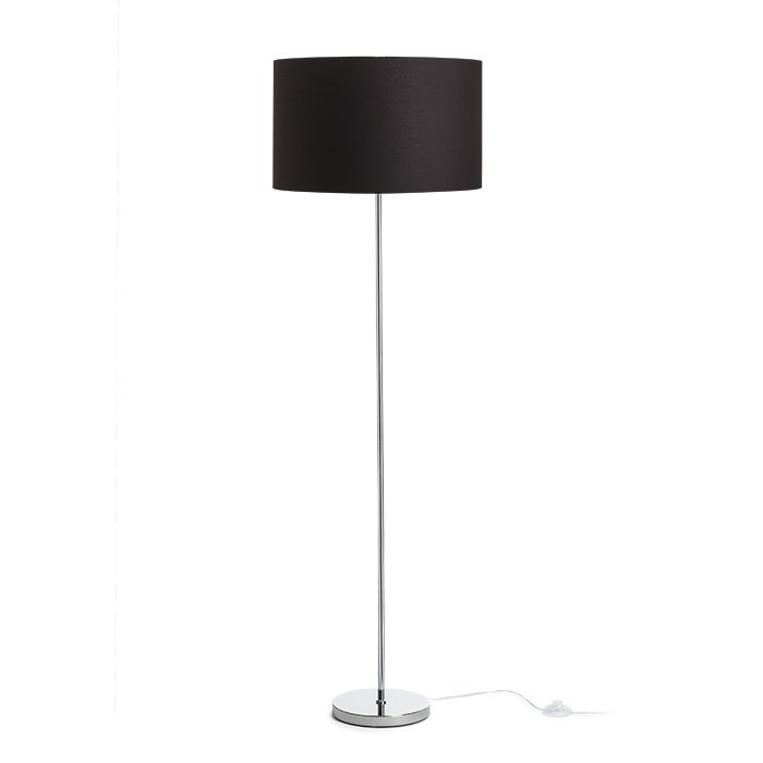 RENDL NYC/RON 40/25 stojanová Pollycotton čierna/chróm 230V LED E27 15W – obrázok 1