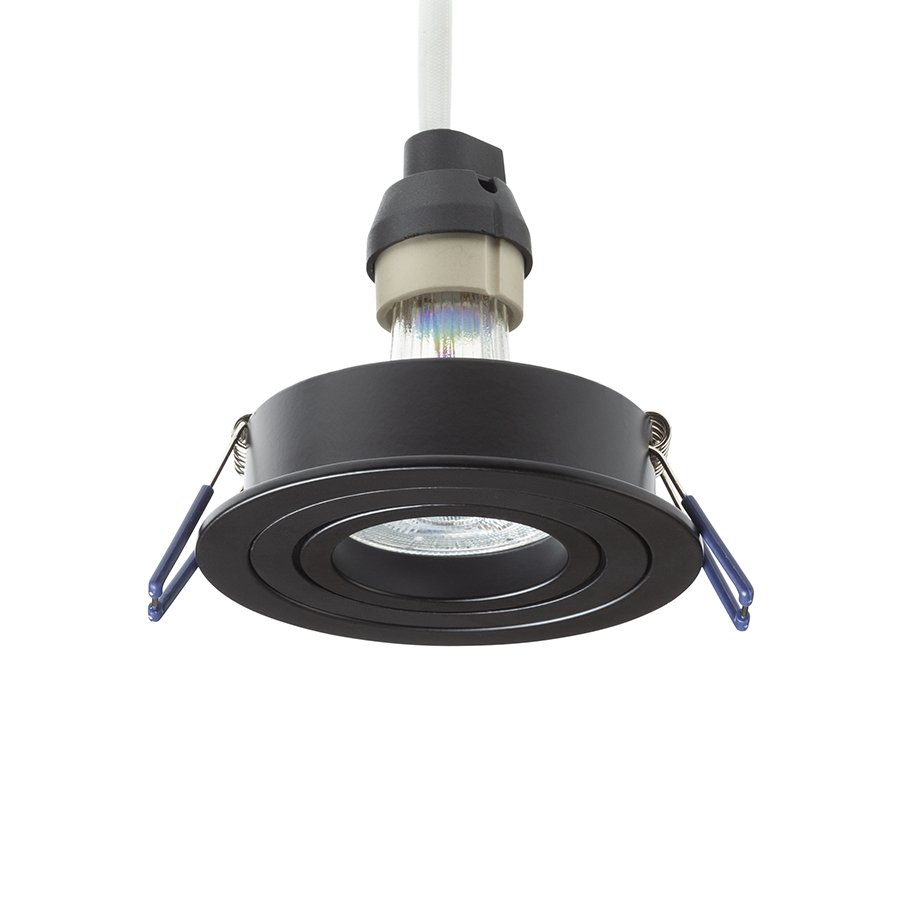 RENDL PASADENA GU10 R zápustná čierna 230V LED GU10 7W – obrázok 1