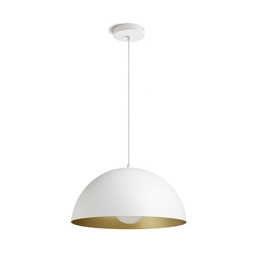 RENDL GLADYS 40 závesná biela/zlatá 230V LED E27 30W – obrázok 1