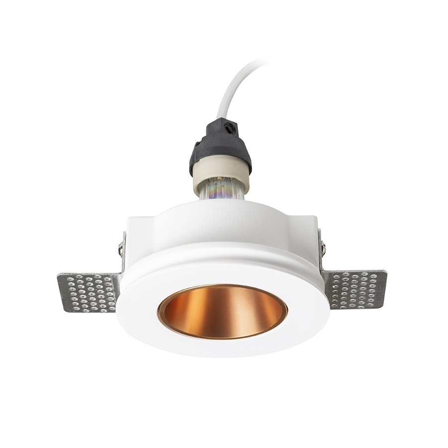 RENDL DAYTONA pevná sadrová/česaná meď 230V LED GU10 8W – obrázok 1