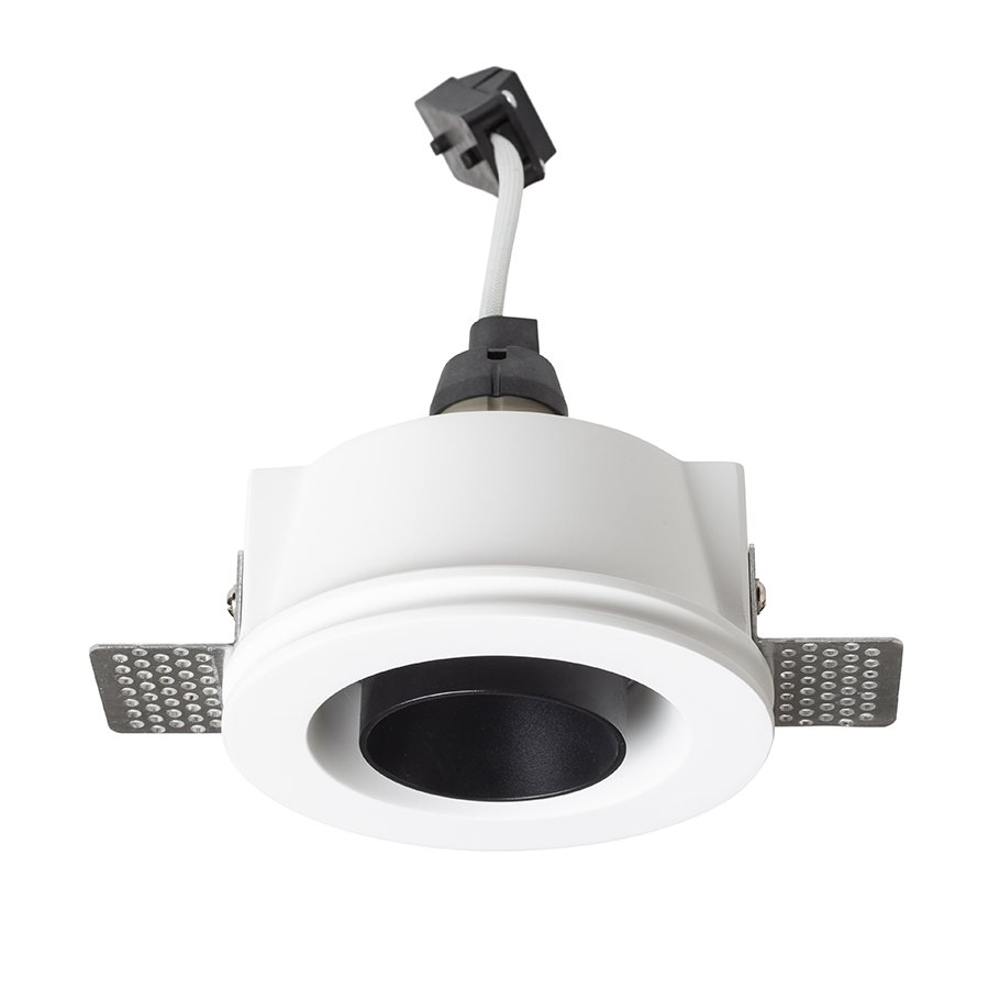 RENDL DAYTONA nakláňacia sadrová/čierna 230V LED GU10 8W – obrázok 1