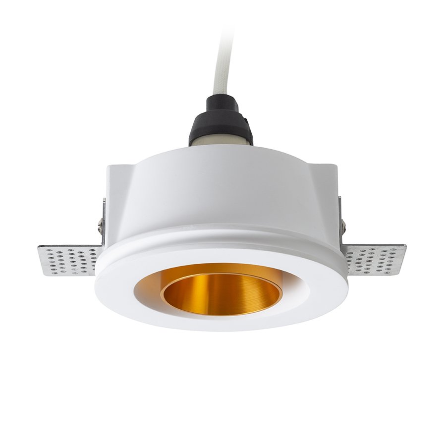RENDL DAYTONA nakláňacia sadrová/česaná mosadz 230V LED GU10 8W – obrázok 1