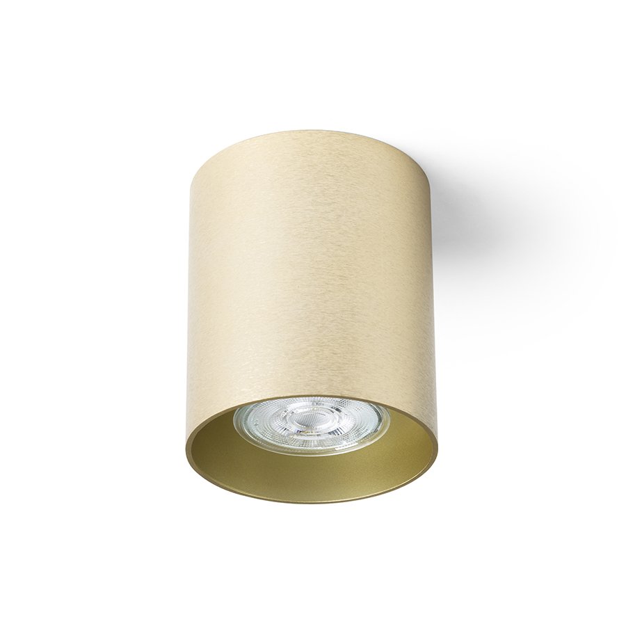 RENDL MANTOVA I stropná česaná mosadz 230V LED GU10 7W – obrázok 1