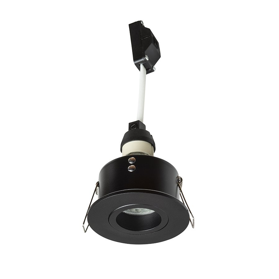 RENDL GALO R zápustná čierna 230V LED GU10 9W IP65 – obrázok 1